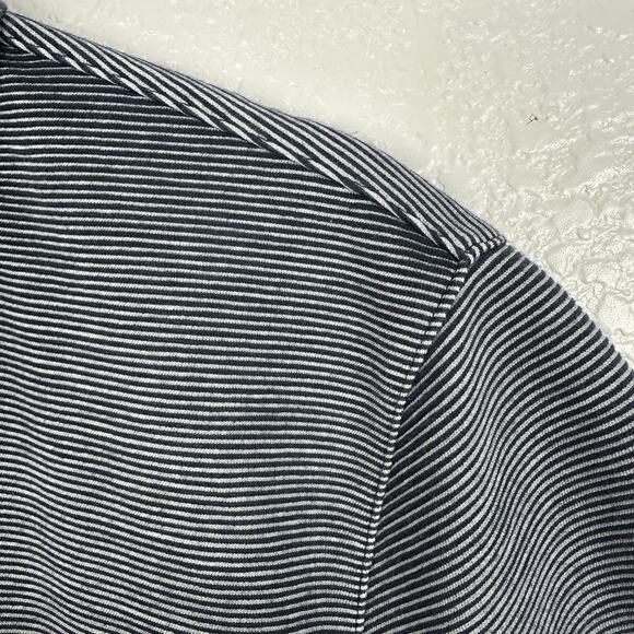 Ted Baker Polo Shirt Mens Small 2 Taigaa Striped Navy Blue Golf Preppy Classic - Picture 7 of 14